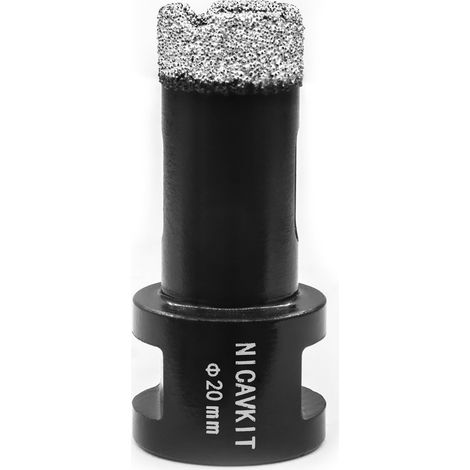 Foret diamanté pour carrelage de 20 mm - Scie cloche diamantée M14 - Pour porcelaine, carrelage, granit, marbre, carrelage (1/5)