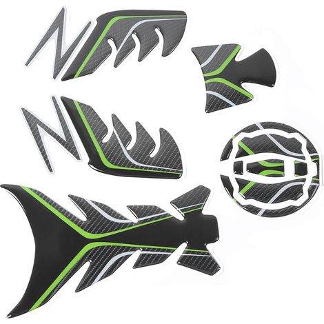 Adhesivo para depósito de motocicleta, protector de depósito de aceite 3D para Kawasaki Ninja Z900, adhesivo suave. (1/5)