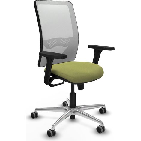 Sedia da ufficio piqueras y crespo Zulema bianco alluminio rete (1/2)