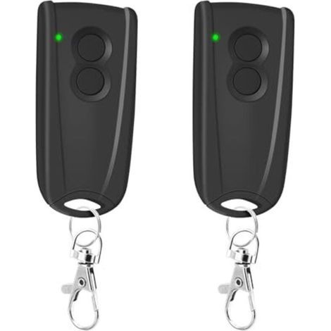 Lot de 2 émetteurs manuels de rechange pour EcoStar RSC2 433, télécommande d'ouvre-porte de garage 433,92 MHz 4 canaux Compatible avec Hormann EcoStar Liftronic 500/700/800, Portronic D2500/D5000/S400 (1/5)