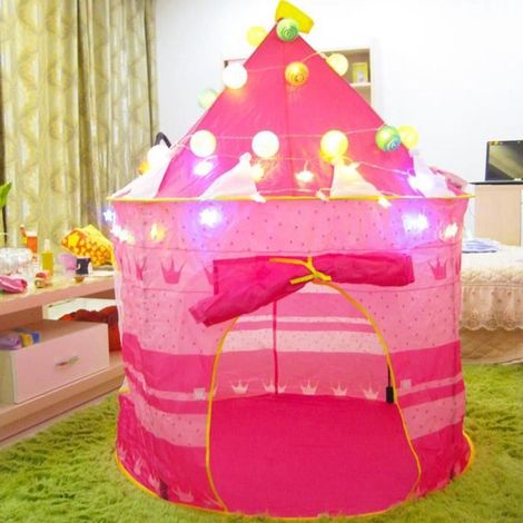 Tente Enfants Bébé, Princesse Pop Up Chateau Filles 135 X105cm (1/2)