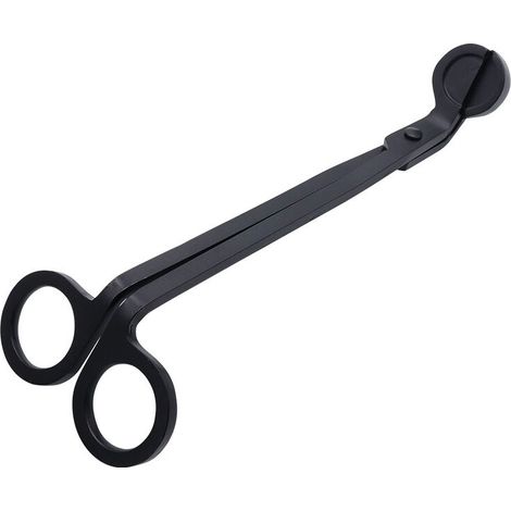 RHG Bougie,Coupe-mèche pour bougie - Coupe-mèche - Ciseaux de mèche - Pour les amateurs de bougies parfumées - Mèche en acier inoxydable - Accessoire pour bougie - Coupe-ciseaux - noir (1/4)