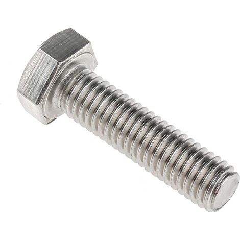 Vis à tête hexagonale, Acier Inoxydable A2 304 Brut, M8 x 30mm ( Prix pour Sachet de 50 )