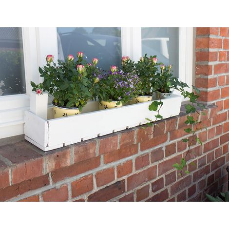 Blumensteige Shabby weiss 1/8 50x12,5 x16cm (1/5)