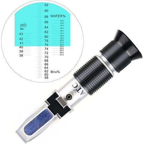 Brix Refractometer, Triple Scale, Honey and Syrup Measurement, Beekeeping (1/5)