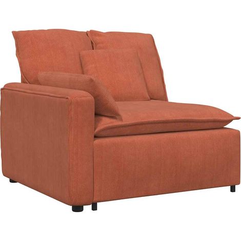 vidaXL Modulo Terminale Bracciolo Divano Modulare con Cuscini 100 cm (1/5)