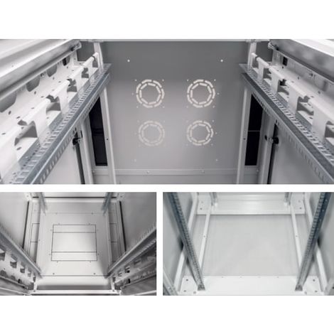 Armadi rack Link ARMADIO RACK PER RETI 19" 42U (A)2002, (L)600, (P)600 COLORE GRIGIO PORTA VETRO SERIE EAVI
