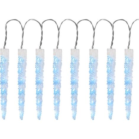 Lichterkette MagicHome Weihnachten Icicle, 65x LED eisblau, 8 Funktionen, 230 V, 50 Hz, IP44, für außen, Beleuchtung, L-2,70 m (1/3)
