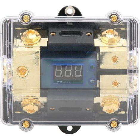 Porte-fusible universel pour voiture, 100A LED numérique 1 entrée 2 sorties, amplificateur Audio, porte-fusible (1/3)