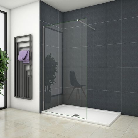 OCEAN Paroi de douche 150x200cm en verre anti-calcaire (1/4)