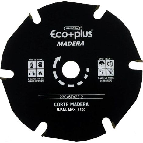 DISCO ECO+PLUS C.MADERA DISCO ECO+PLUS 230X3,8X22/6T C.MADERA
