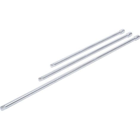 Jeu de Rallonges 10 mm (3/8) 375/450/600 mm - 3 pcs - Acier Résistant - Extension et Accessibilité Faciles - D-Work (1/5)