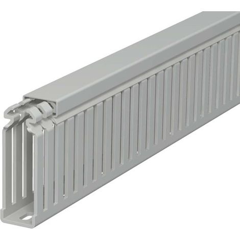 OBO Bettermann Canalización para cableado 75x25x2000 Cloruro de polivinilo gris piedra RAL 7030, 6178320