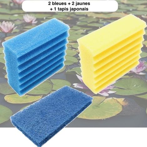 Mousses De Remplacement, 2 Mousses Jaunes + 2 Bleues + 1 Tapis Japonais (1/5)