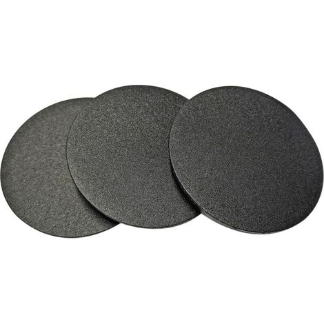 Set mit 3 Kunststoff-Knopfstopfen – 70 mm – Runde Clip-Aufsatzkappen für Möbelbohrungen – für Schränke, Schreibtische, Tische, Stühle, Kleiderschränke – Schwarz
