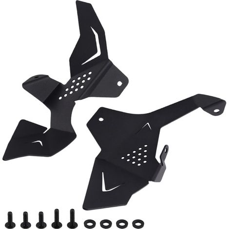 Set. Color: Black. Material: Metal. Throttle body cover/protector for motorcycles.--DTEKGAZ