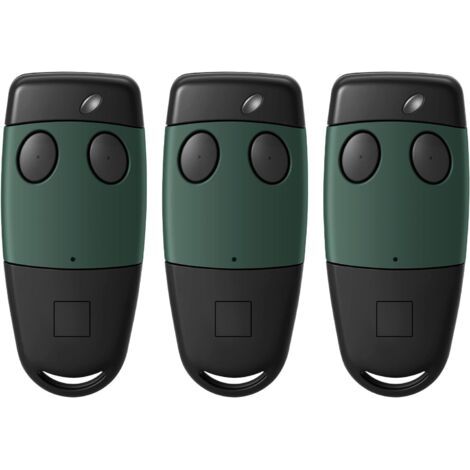 3PCS Telecommande Portail pour Cardin S449-QZ2 Pré-codée 433 MHz,2 Canaux Télécommande Ouverture Portail,Remplace Le modèle TXQ4492P0