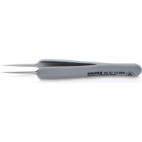 KNIPEX 92 21 13 ESD Präzisionspinzette mit gummiertem Griff ESD gummierter Griff 112 mm (1/7)