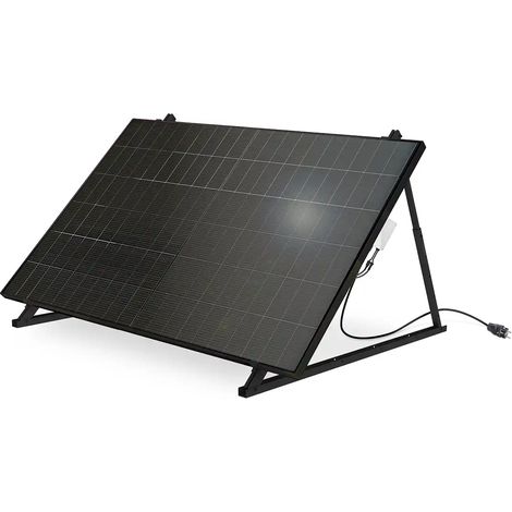 Kit 1 panneau solaire bifacial 500 W plug and play Mecafer - 428150