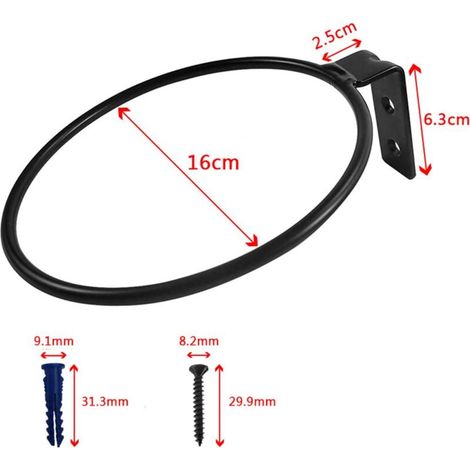 3 piezas de soporte de pared plegable para macetas, soporte de pared de metal con tornillos, gancho para plantar para sujetar macetas (16 cm) 13Thirteen (1/3)