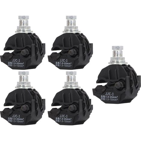 SJLERST Lot de 5 Connecteurs IPC 1 kV, Connecteur à Perforation d’Isolant JJC-1, Raccord Rapide Sans Décollement pour Câbles Haute et Basse Tension (1/5)