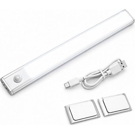 Barra Luce Led per Armadio 6500K con Sensore di Movimento Ricaricabile USB (1/5)