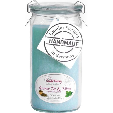 Candle Factory Mini Jumbo Grüner Tee & Minze Duftkerze Dekokerze 307095 (1/5)