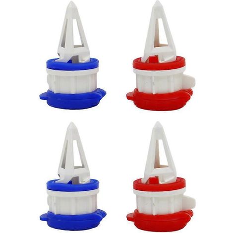 Boîte de 4 becs verseurs pour boissons, séparateurs de bouteilles portables, bouchons de conversion de boissons-6X3CM-Red (1/3)