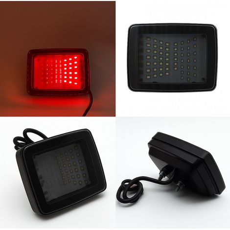 LED-Rücklicht mit 70 LEDs, 12–24 V, 2 Funktionen – Brems- und Positionslicht – rauchgetönt