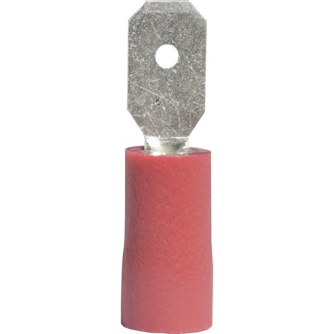 Vogt Verbindungstechnik 392805 Flachstecker Steckbreite: 4.8 mm Steckdicke: 0.5 mm 180 ° Teilisolie