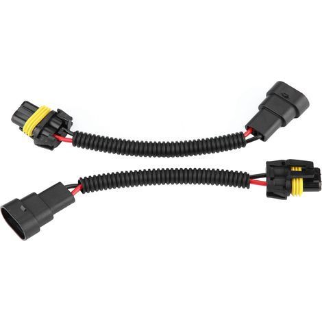 GARRYFIZH 2 connecteurs adaptateurs pour faisceau de câblage d'extension de phares antibrouillard 9005/9006