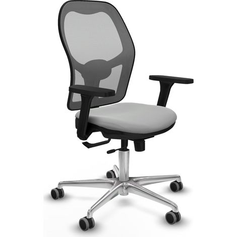 Bürostuhl piqueras y crespo Jorquera hellgrau Kunstleder (1/2)