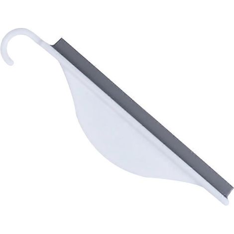 Essuie-glaces pour vitres de voiture, raclette pour miroirs de salle de bain, raclette pour vitres, nettoyant pour portes de douche en verre-20x4.5cm-White (1/3)
