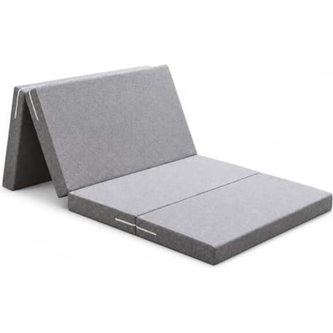 Matelas pliant 150 x 200 x 8 cm, matelas d'invité, matelas pliable en (1/5)