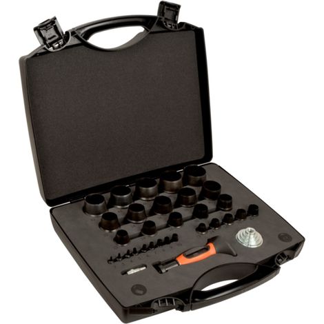 Bahco Wechselbarer Lochstanzen-Satz 2-50 mm - 32-tlg. im Kunststoffkoffer (1/3)
