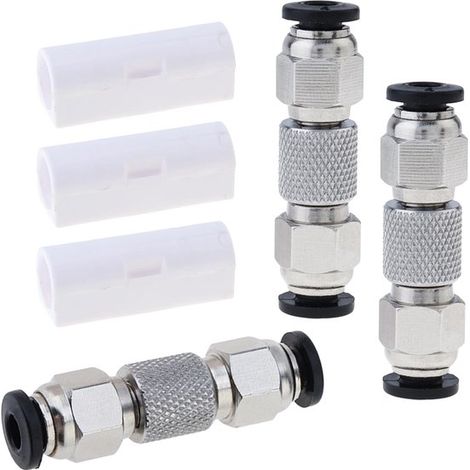 Repuestos para impresoras 3D,Conector de tubo de PTFE de acero inoxidable de 3 piezas,adaptador de tubo de filamento de 4 mm