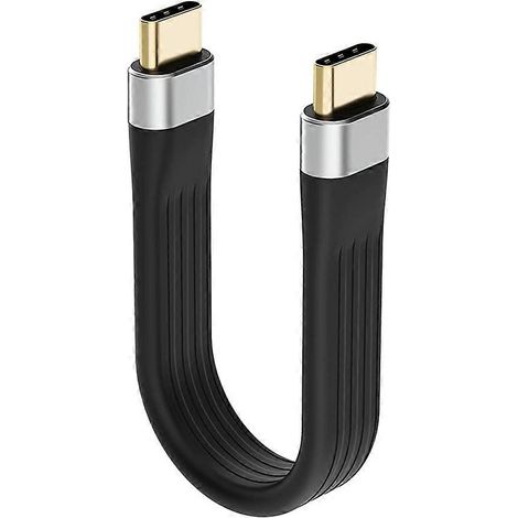 USB-C 3.1 Gen 2 4K-Kabel, 60-W-PD-Videoladegerät und Synchronisierung, kompatibel mit Display, Daten und Stromversorgung, schwarz, 1 m, Hochgeschwindigkeits-Verbindungskabel (1/5)