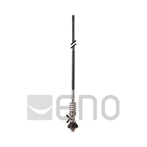 Albrecht Gamma II F antena de coche Rígida Negro, Acero inoxidable
