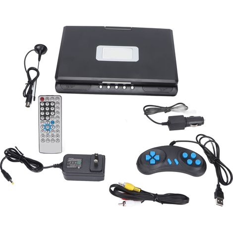 Lecteur DVD Portable HD 270° Rotatif avec Télécommande USB Prise AU 110‑240V LMD-998 (1/5)