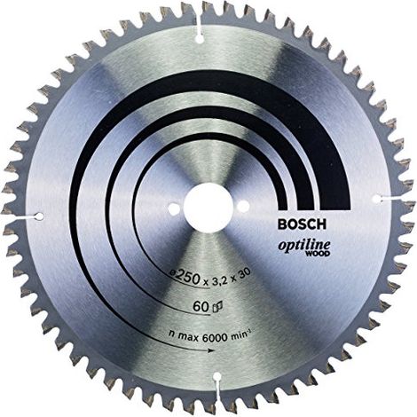 Bosch Optiline Wood Lama per troncatrice 250x30 mm per legno