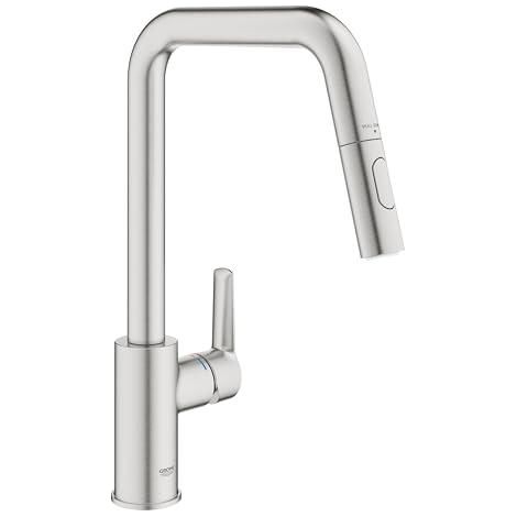 Grohe Start Grifo de cocina acero inoxidable cepillado
