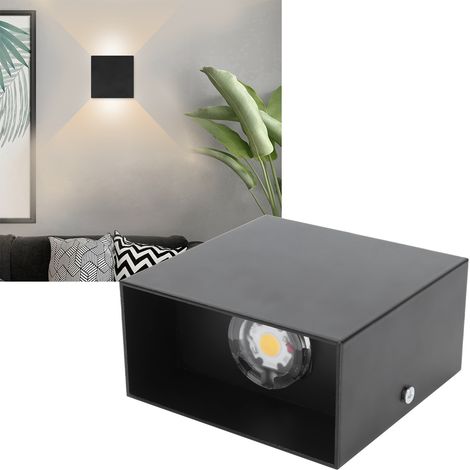 Luminaire mural LED carré 7W, style minimaliste pour chambre, couloir ou salon, 85-265V
