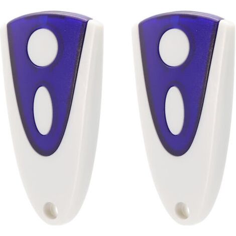 Lot de 2 télécommandes de porte de garage – Compatible Novoferm Novotron 502 MAX43-2 et 512 MIX43-2 – Fréquence 433,92 MHz – 2 canaux - 92MHzz