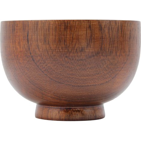 Petit bol en bois pour salade de fruits, nouilles et riz, récipient pour soupe et aliments. Vaisselle de cuisine. (1/5)