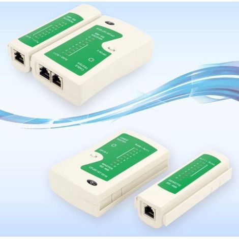 Testeur Câbles Réseau - RJ45 RJ11 - Détection Automatique Connexions - Pour Diagnostic Câblage Réseau Téléphonique - 1 Pièce (1/4)