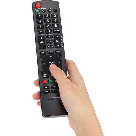Schwarze Fernbedienung kompatibel mit LG AKB72915206 – Sicherheit – Langlebiger Ersatz – Für LED-/LCD-Fernseher – Optimale Reichweite