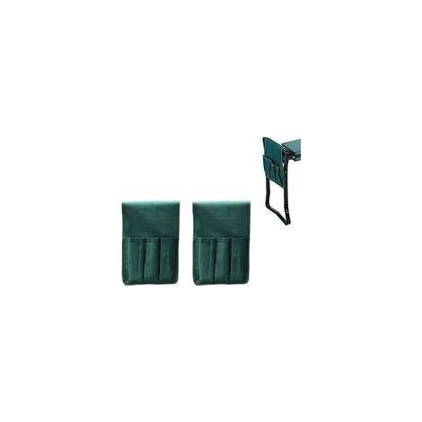 2 pièces sièges de travail de jardinage outil sac latéral poches pochette pour banc de jardin tabourets à genoux de jardin Gardeni (1/4)