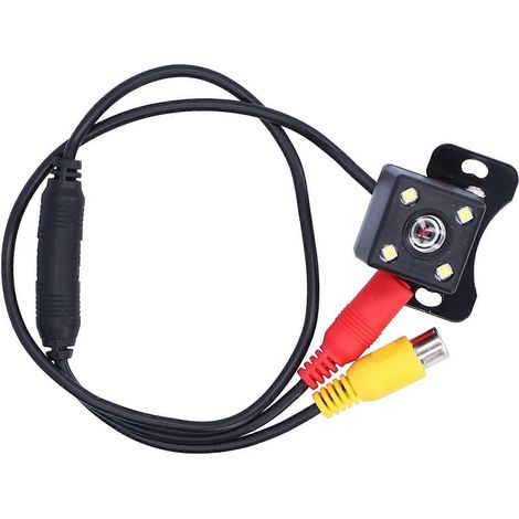 Caméra de recul extérieure à 140° avec 4 LED, vision nocturne HD, support de plaque d'immatriculation, universelle pour 12 V (1/5)