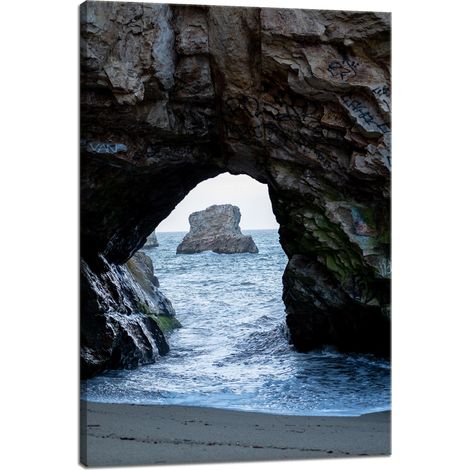 Leinwanddruck Natur Felsbogen Meer 40x60 cm