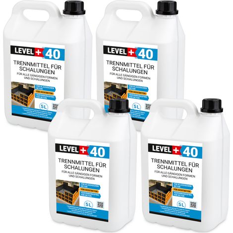 LEVEL+ Trennmittel für Formen und Schalungen Gips- Betontrennmittel L+40 - 20L